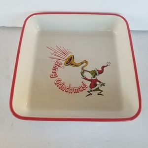 Dr. Seuss The Grinch Merry Grinchmas 9" x 9" Baking Dish New!